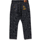 BAPE X OVO NEON 1ST CAMO JACQUARD DENIM PANTS MENS