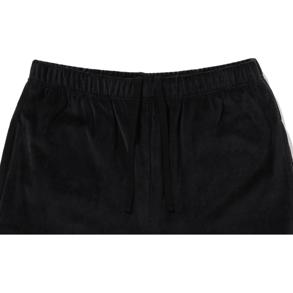CRYSTAL STONE APE HEAD VELOUR WIDE PANTS LADIES