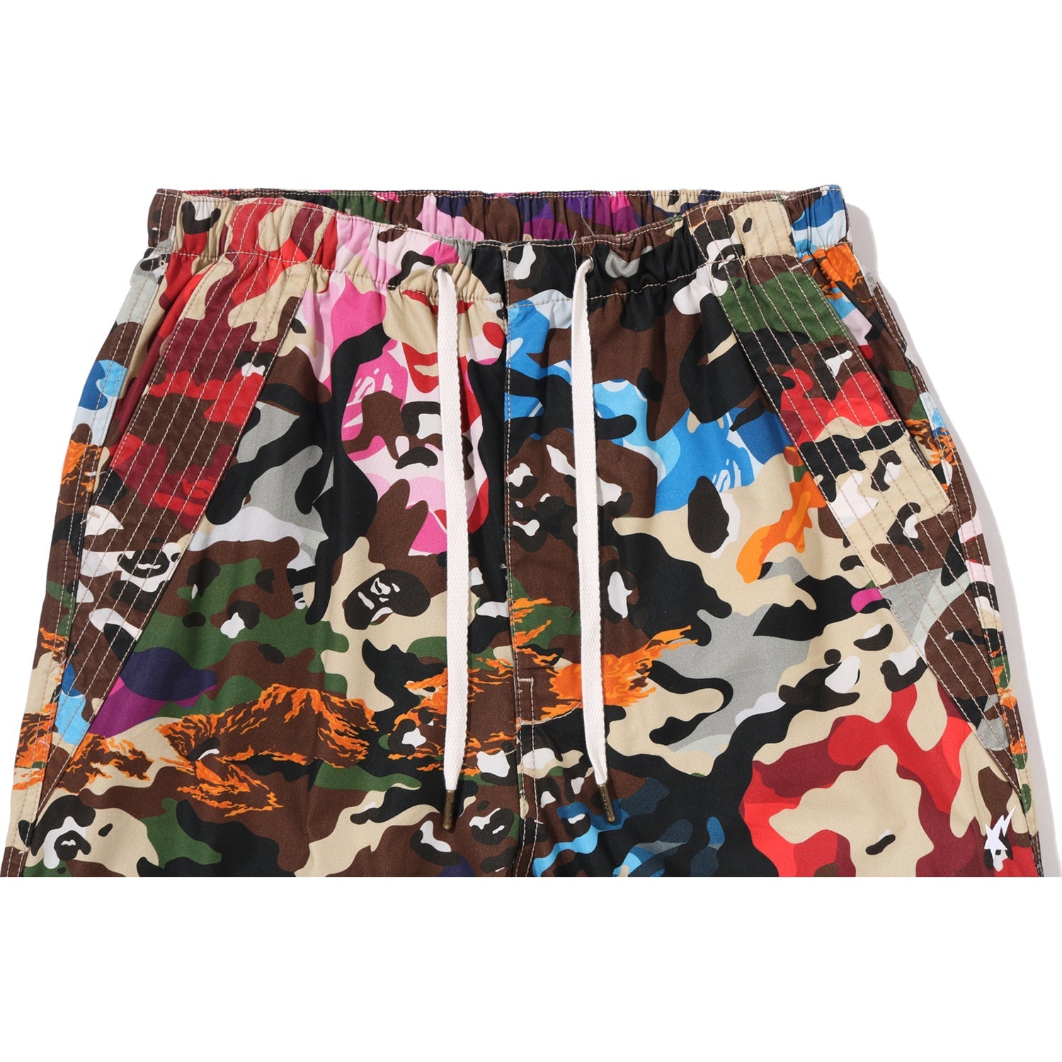 HYBRID CAMO BAPE STA CARGO PARACHUTE PANTS LADIES
