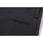BATHING APE LOGO KNEE LENGTH RELAXED FIT SWEAT SHORTS MENS