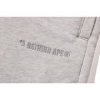 BATHING APE LOGO KNEE LENGTH RELAXED FIT SWEAT SHORTS MENS