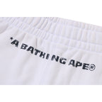 HEAVY WASH HAND DRAW FOOTBALL LOGO RELAXED FIT SWEAT SHORTS MENS