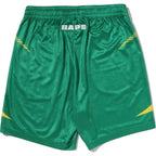 APE FLAME MONOGRAM JACQUARD RELAXED FIT FOOTBALL SHORTS MENS