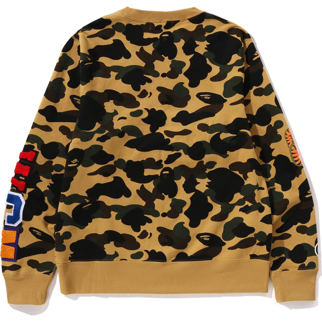 BAPE MENS 1ST CAMO SHARK CREWNECK SWEATSHIRT