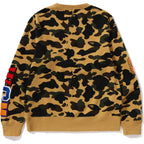 BAPE MENS 1ST CAMO SHARK CREWNECK SWEATSHIRT