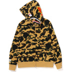 1ST CAMO 2ND SHARK FULL ZIP HOODIE MENS