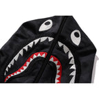 BAPE MENS SOLID CAMO RELAXED FIT SHARK FULL ZIP HOODIE JACKET