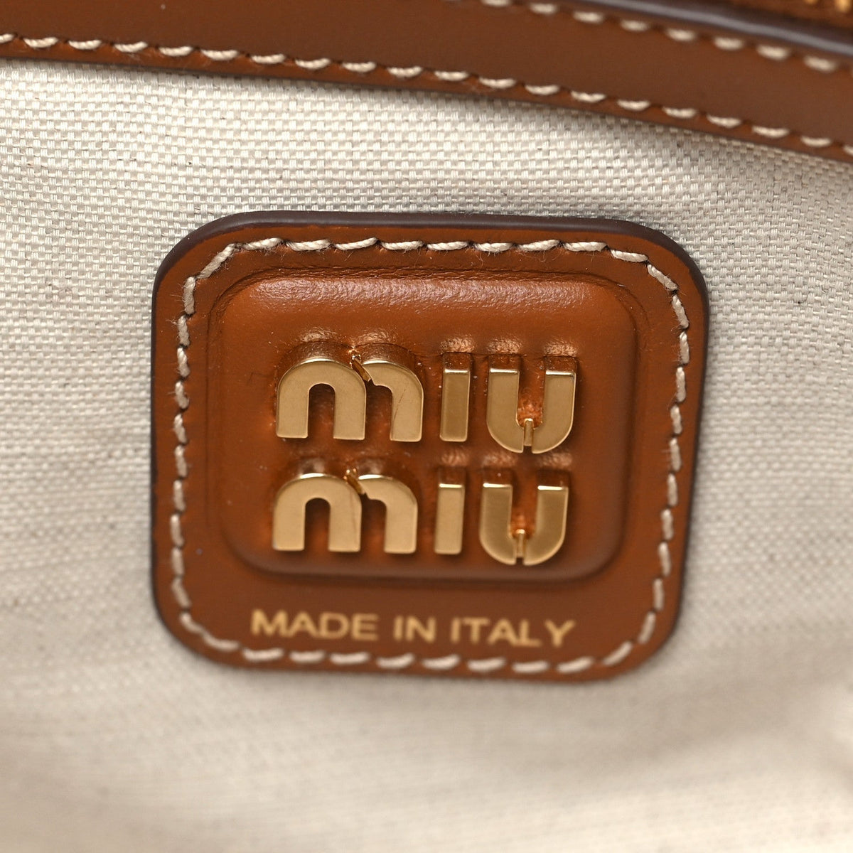 Soft Calf Softy Small Ivy Tote Bag Caramel