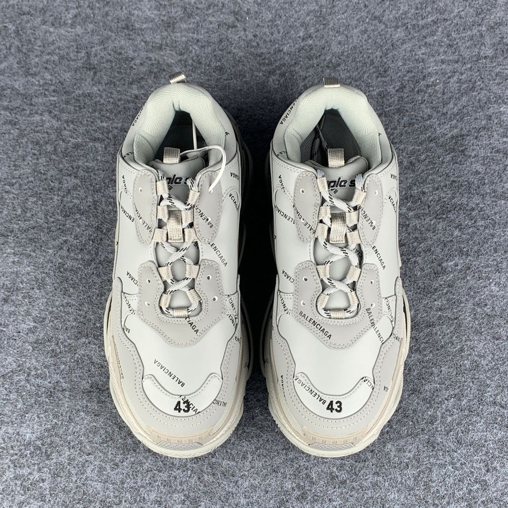 Balenciaga Triple S 'Allover Logo - Grey'