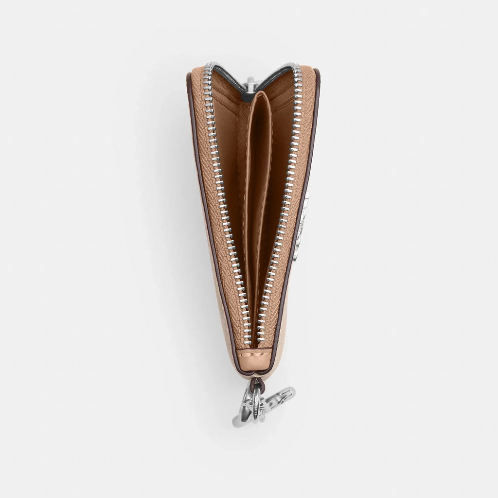 Coach Outlet Small Corner Zip Wallet In Signature Canvas