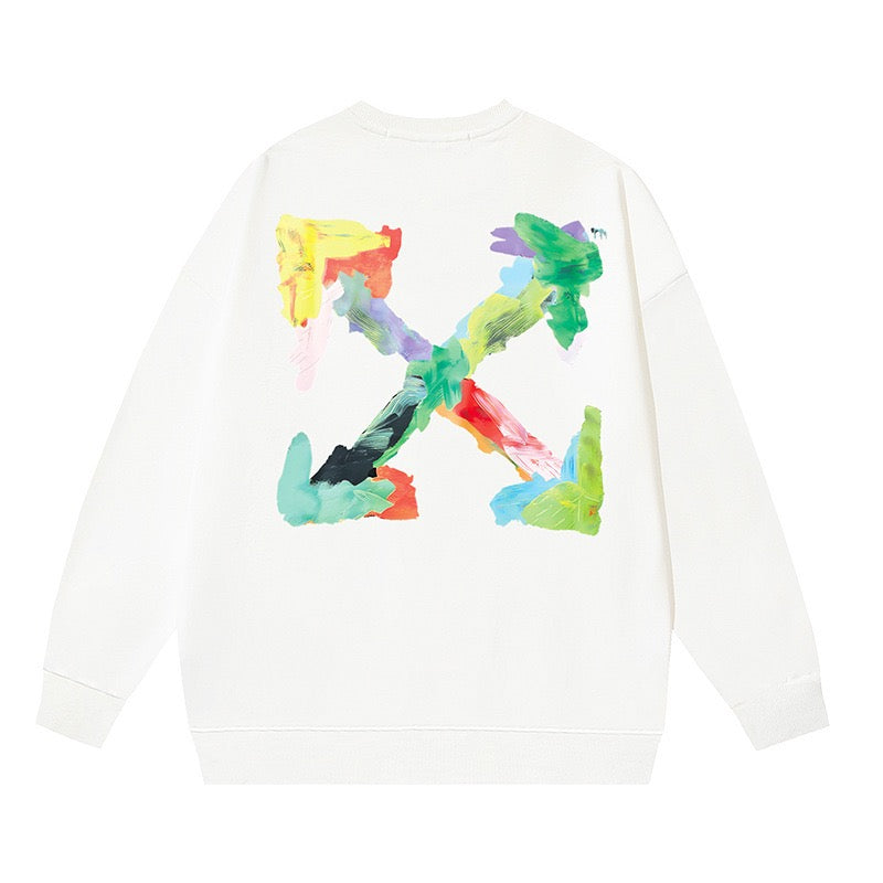 Off-White Colorful X Graphic Sweatshirt White