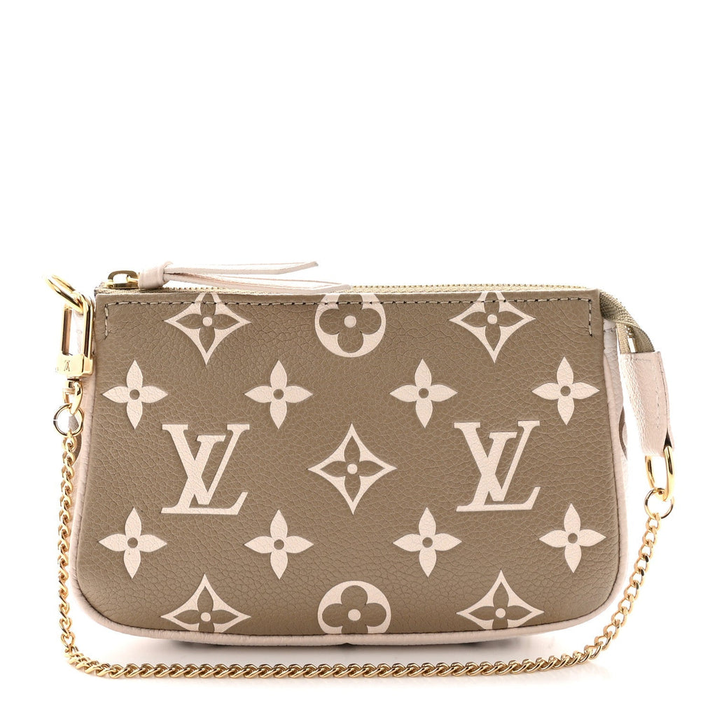 Empreinte Spring in the City Mini Pochette Accessories Kaki Beige Cream