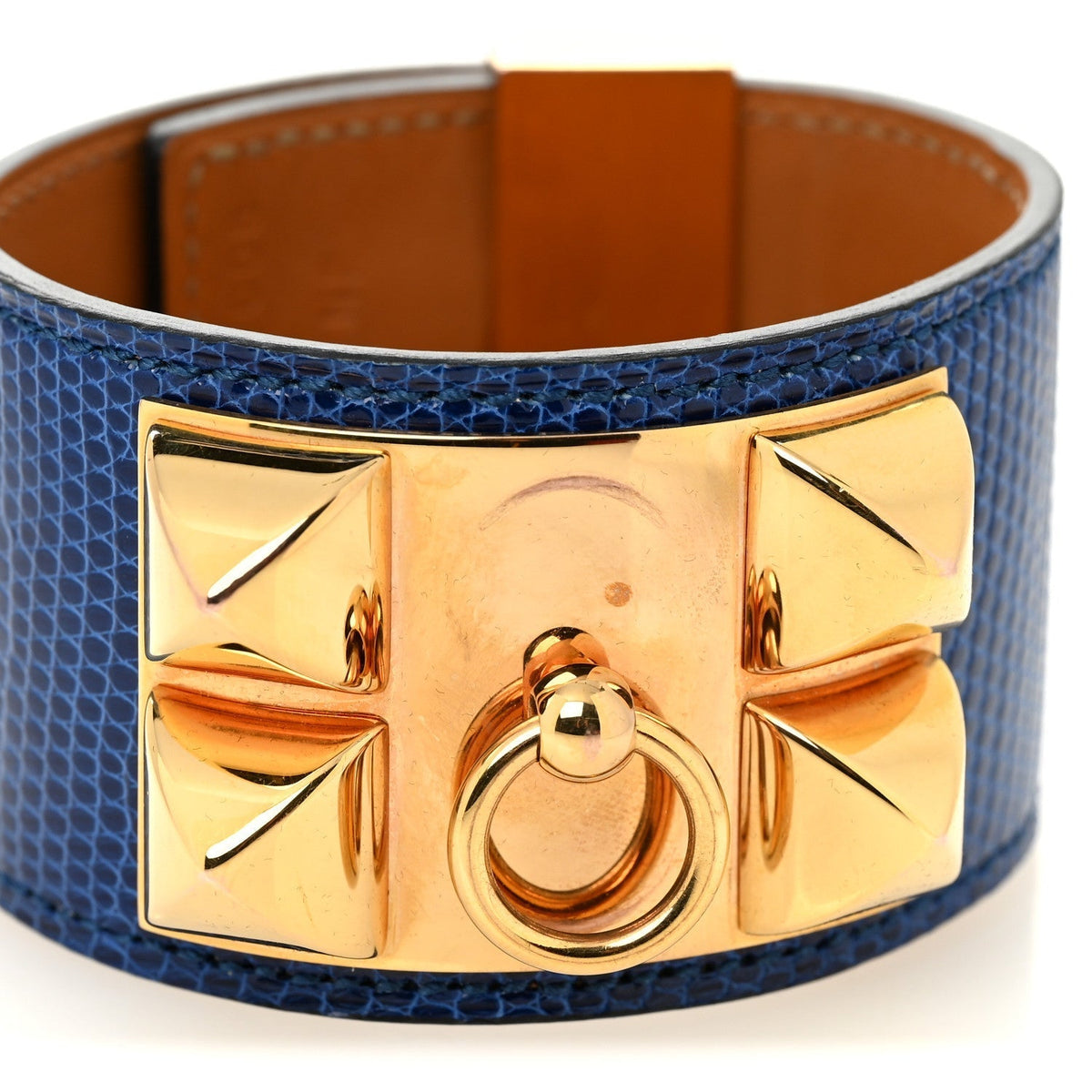 Lizard Collier De Chien CDC Bracelet T2 Bleu Saphir