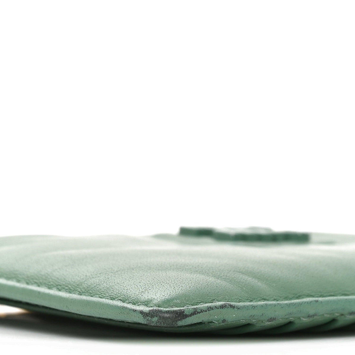 Soft Calf Softy Envelope Zip Card Holder Salvia