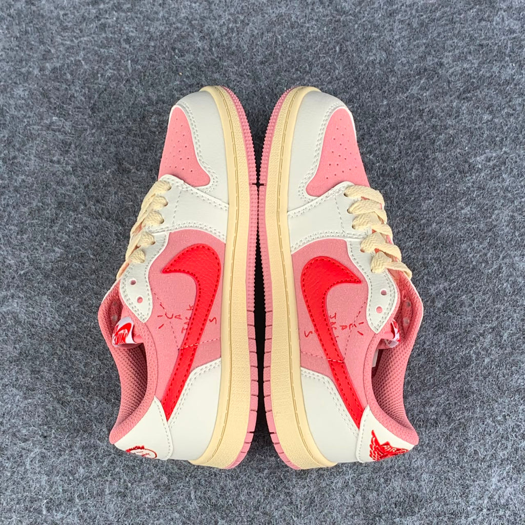 Travis Scott x Air Jordan 1 Retro Low OG PS 'Sail Tropical Pink'