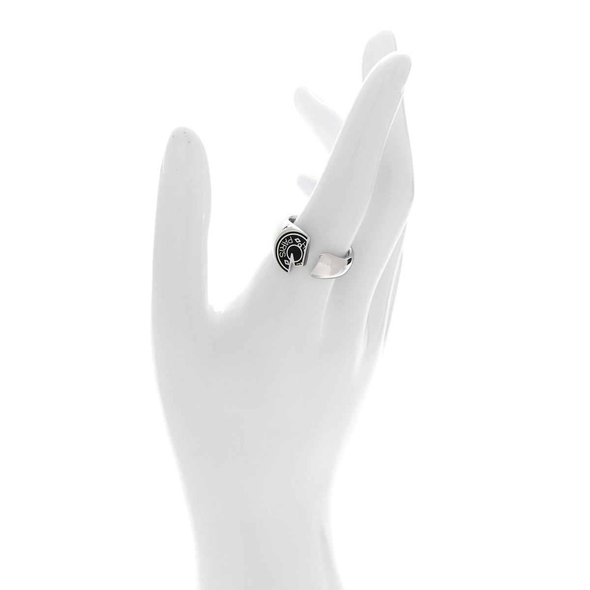 Stainless Steel Mens Carrousel Ring 62 10 Black