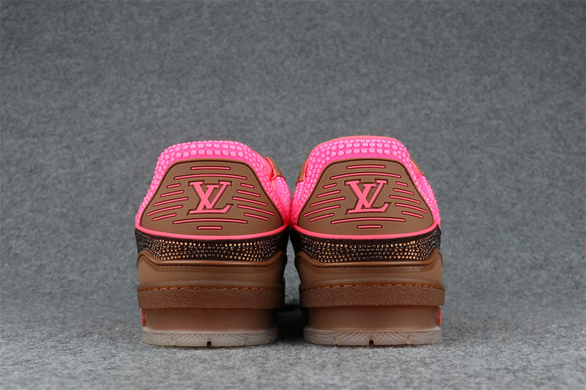 LV Trainer 'Crystal Pink Brown' (Rare Edition)
