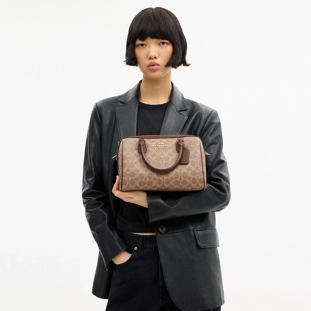 Coach Outlet Rowan Satchel Bag In Signature Canvas