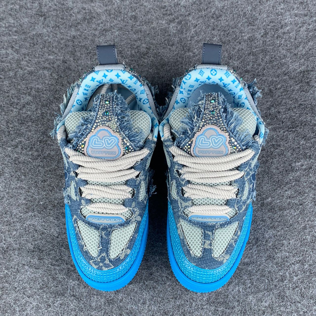 Swarovski x LV Skate Sneaker 'Blue Monogram'