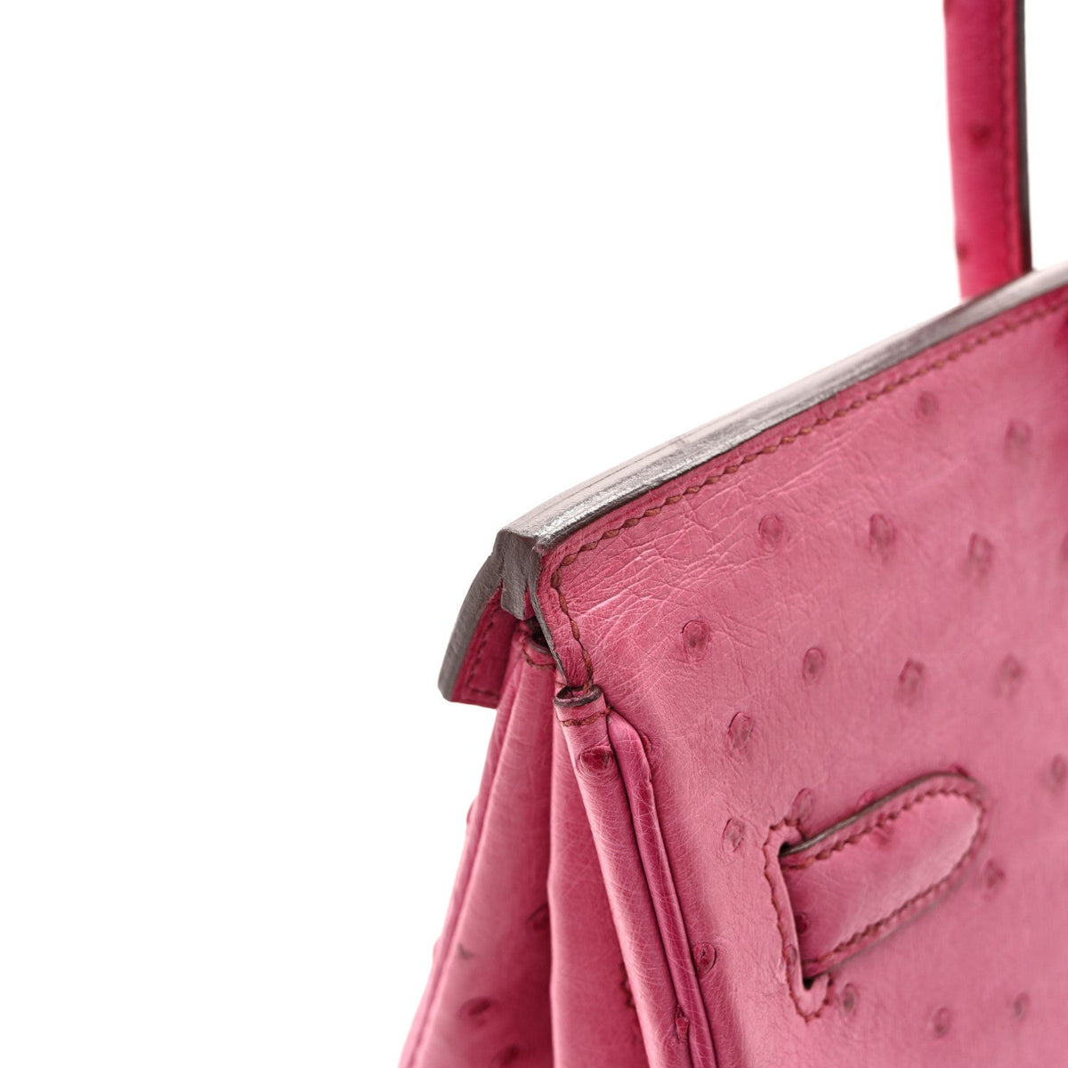 Ostrich Birkin 35 Fuchsia