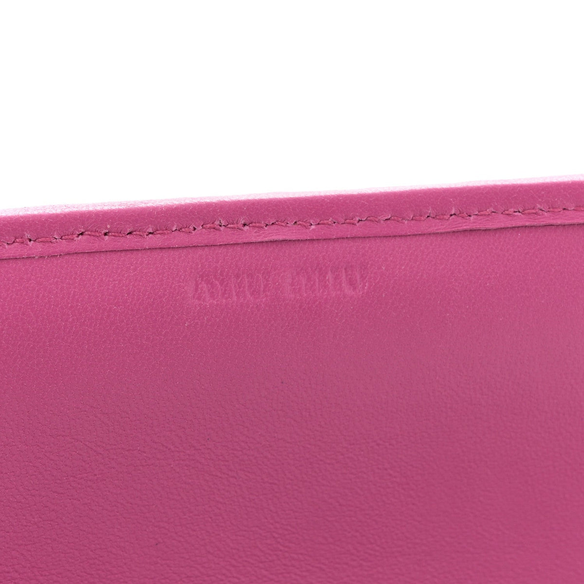 Nappa Matelasse Wallet On Chain Fuxia