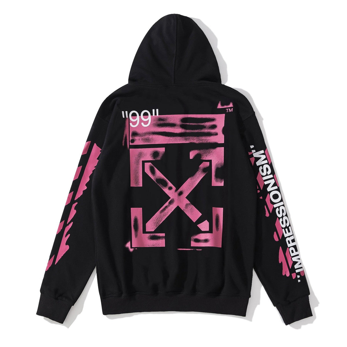 Off-White™ Black Pink Arrow Graphic Pullover Hoodie