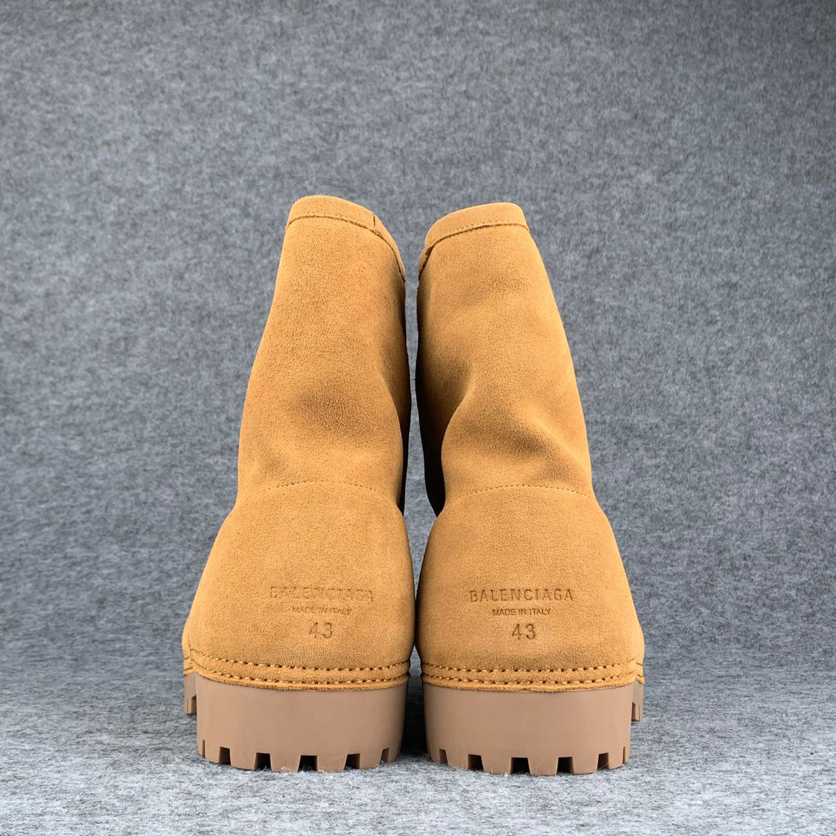 Balenciaga Alaska Fur Low Boot 'Brown'