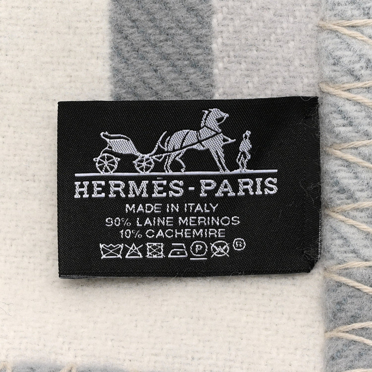 Wool Cashmere Ithaque Blanket Gris Perle