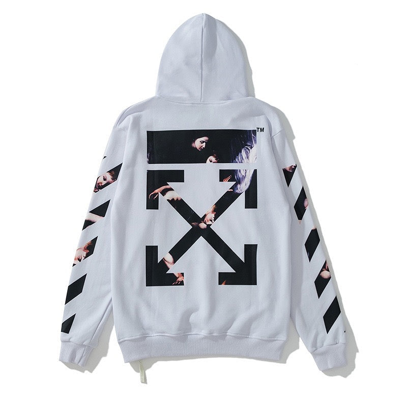 Off-White White Arrow Graphic Hoodie