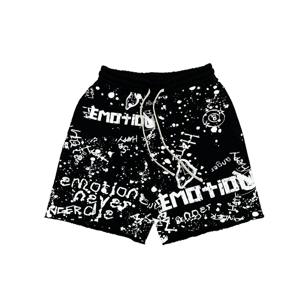 Black “Graffiti” Shorts