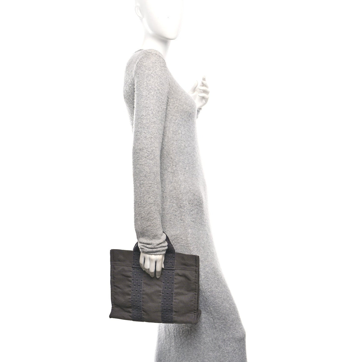 Canvas Herline PM Tote Grey