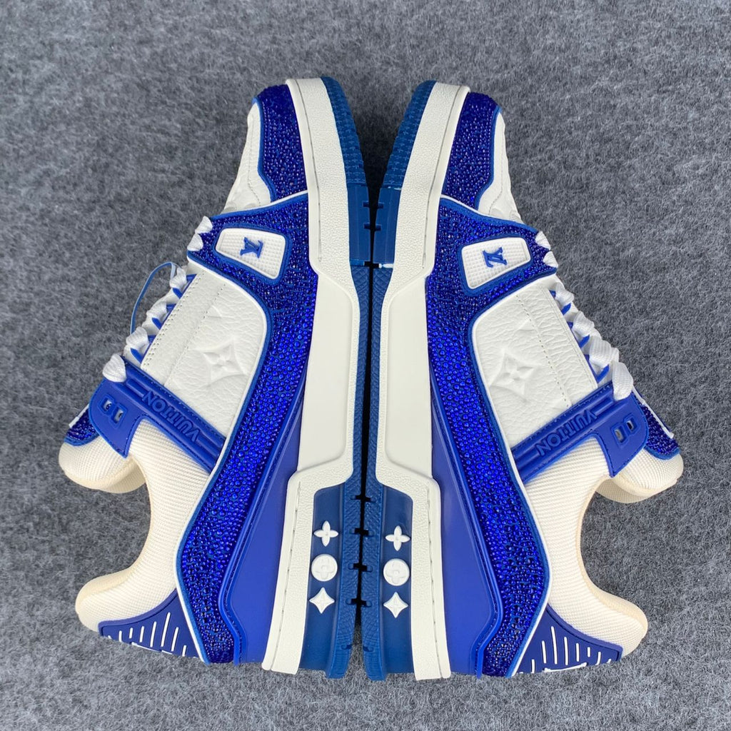 LV Trainer 'White Blue Crystals'