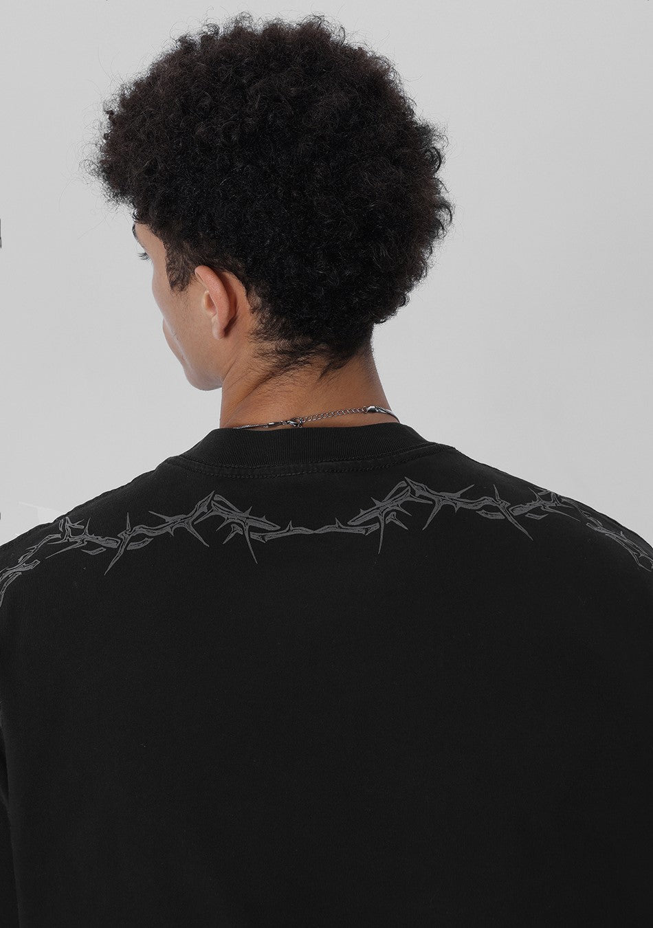 JHYQ Washed Torn Collar Long Sleeve