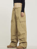 CTB Monochrome Baggy Cargo Pants