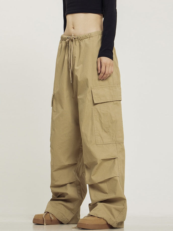 CTB Monochrome Baggy Cargo Pants