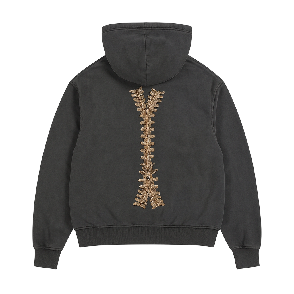 Y2K Skeleton Zip Up Hoodie
