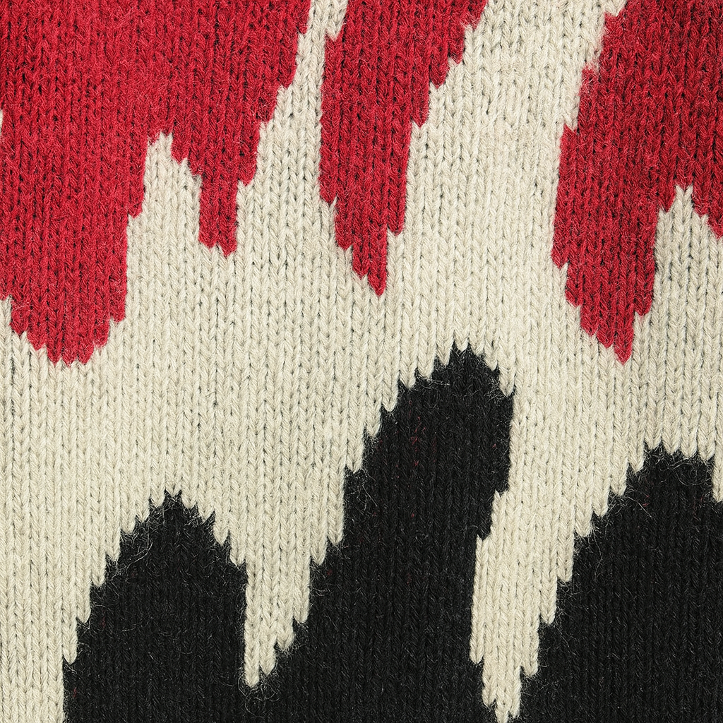 Knitted Flame Sweater