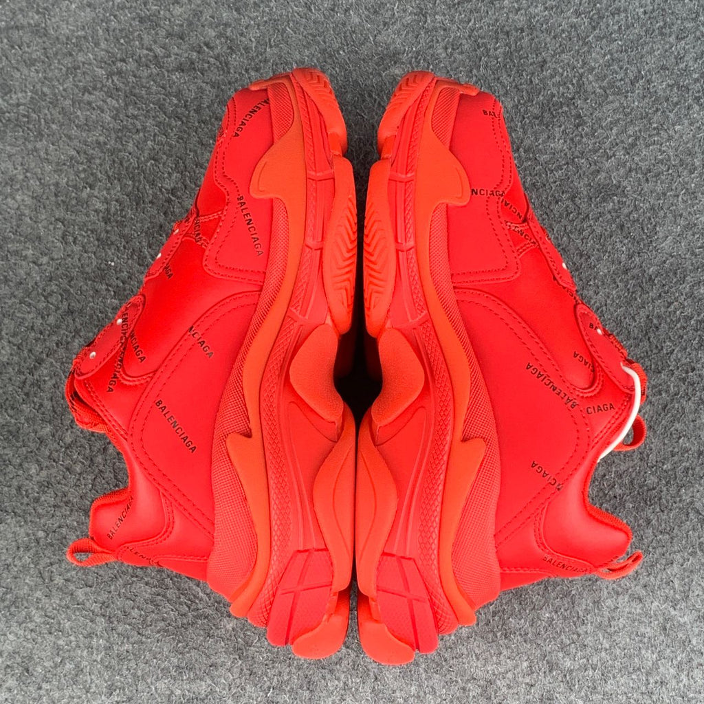Balenciaga Triple S 'Allover Logo - Red'