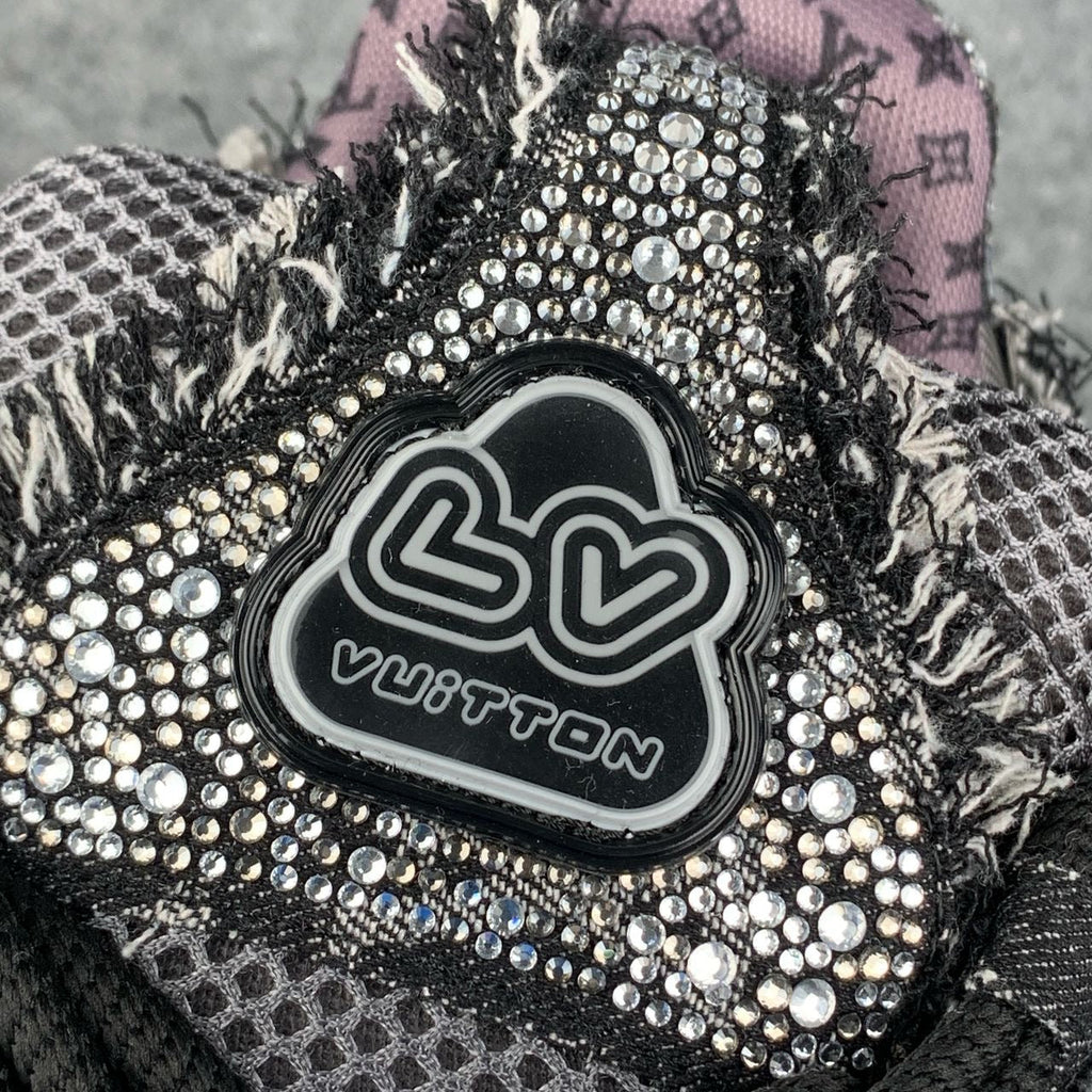 LV Skate Sneaker 'Black Swarovski Monogram'
