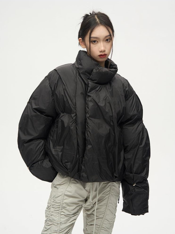 77F7GHT Overlapped Puffer Jacket