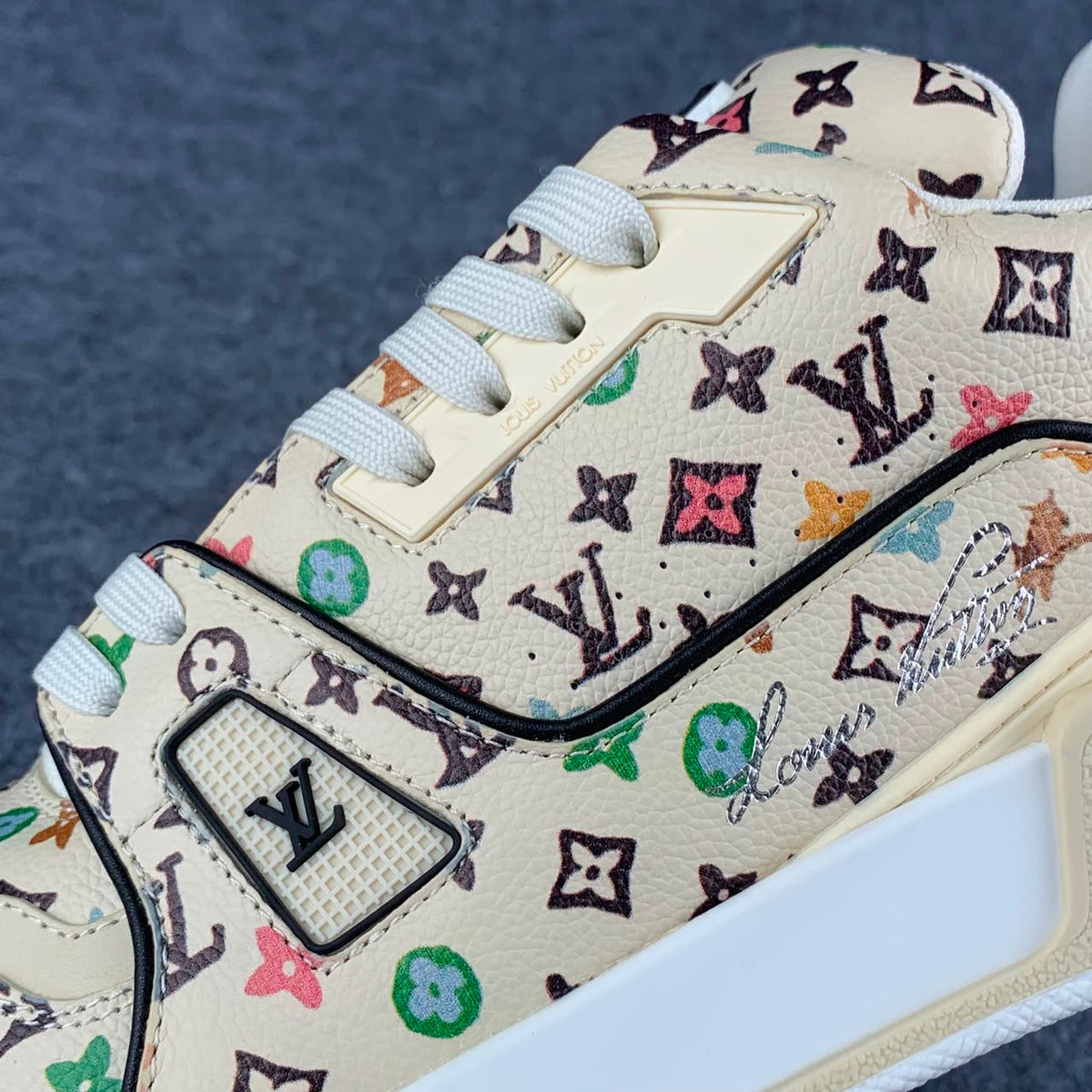 Tyler, the Creator x Louis Vuitton Trainer 'Beige Multi-Color Monogram'