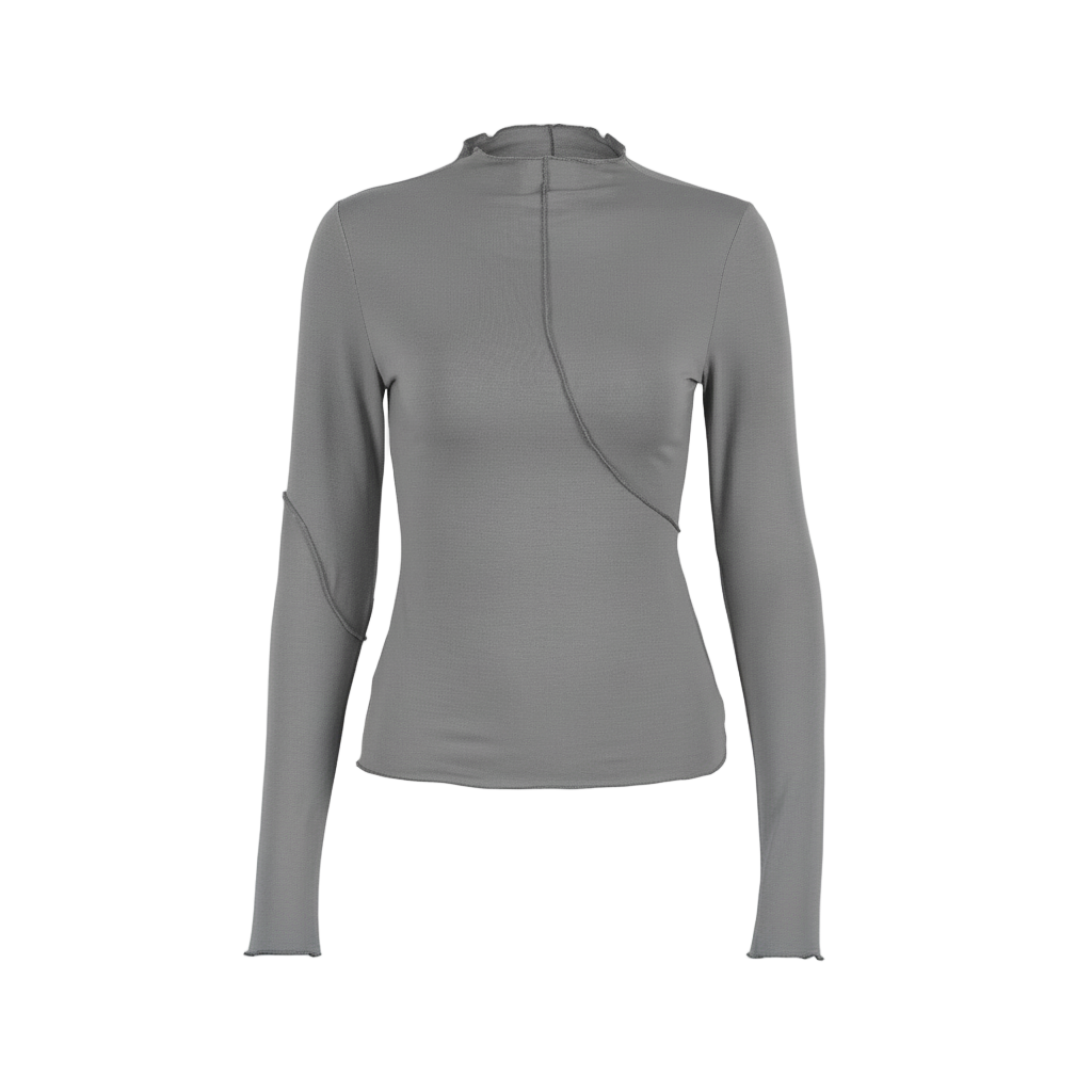 Y2K Turtleneck Long Sleeve Shirt