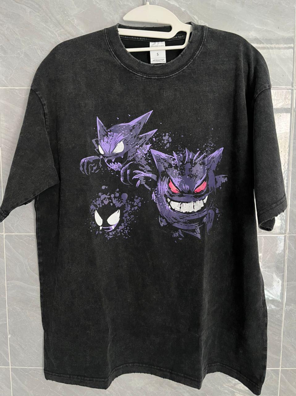 Vintage Washed "Ghosts" Oversized Tee