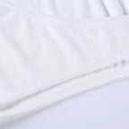 Asymmetrical White Crop Top – Y2K Style
