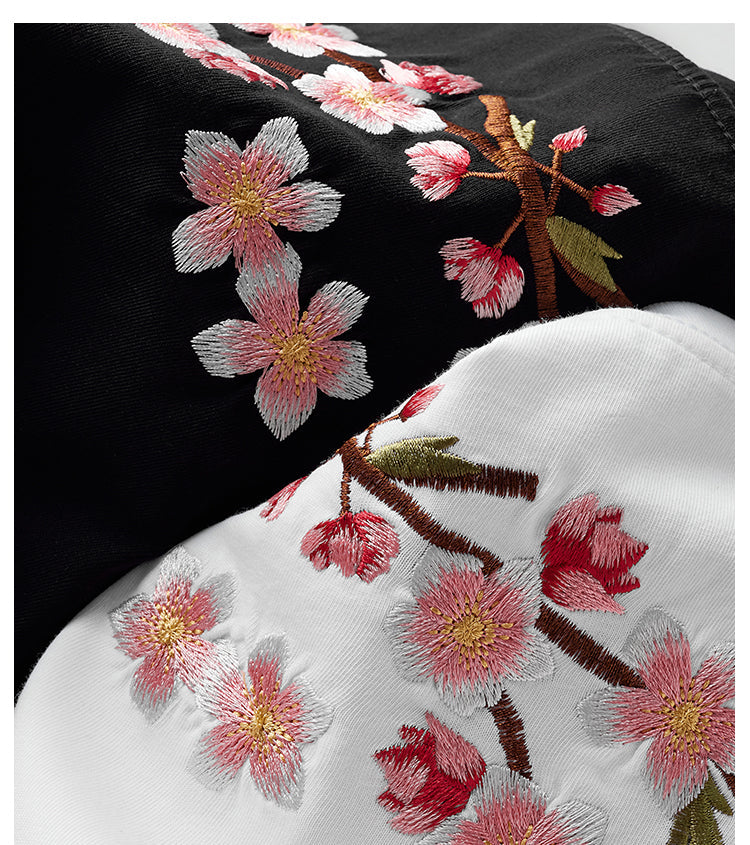 Sakura Flowers Embroidered Tee