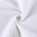 Asymmetrical White Crop Top – Y2K Style