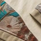 Embroidered Floral Patchwork Shorts