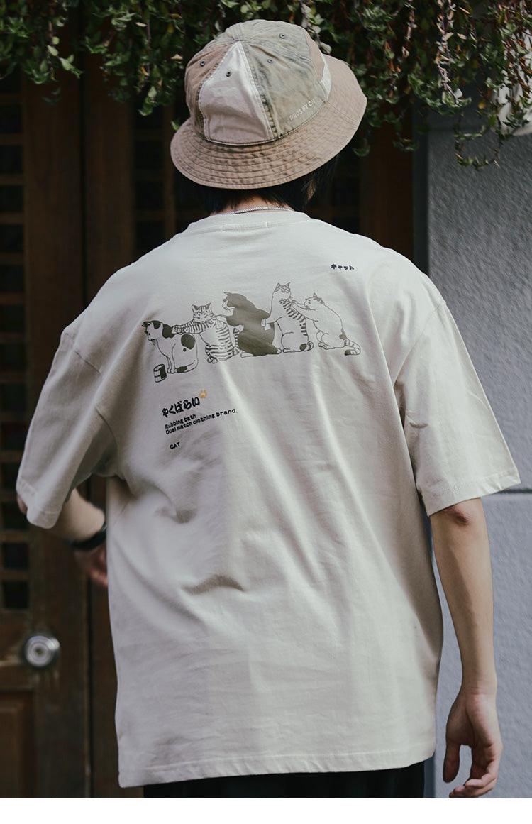 Cat Massage Train Tee
