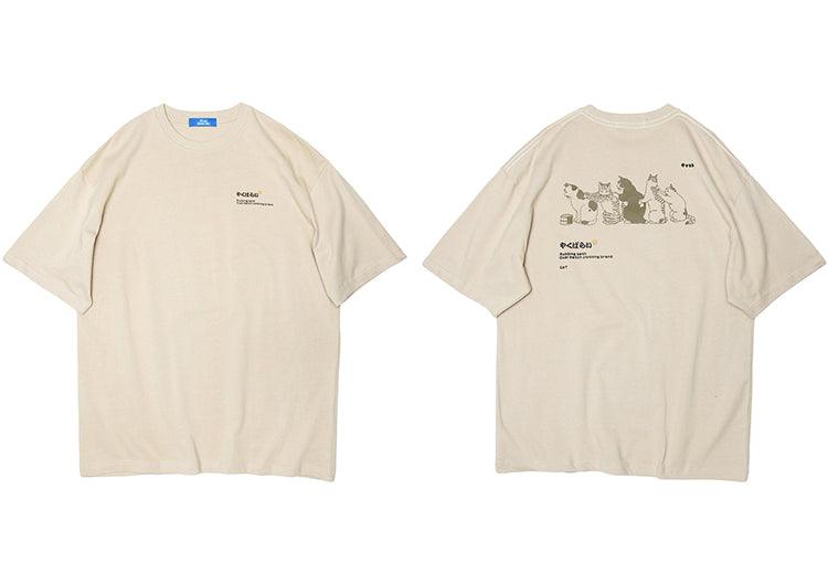 Cat Massage Train Tee