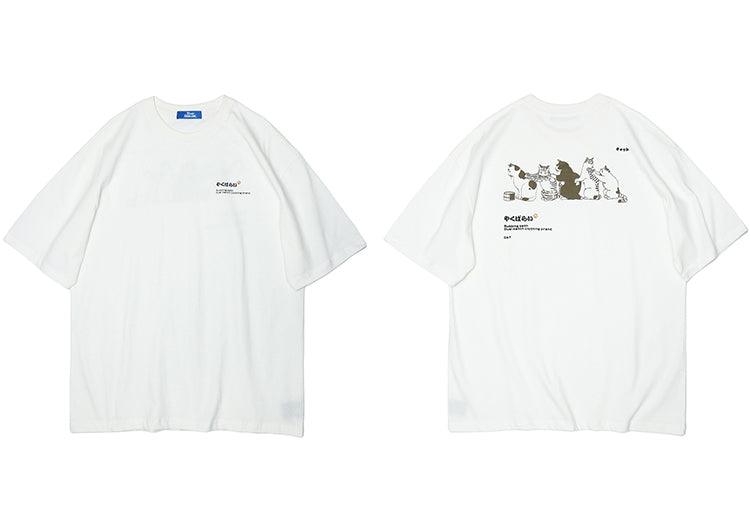 Cat Massage Train Tee